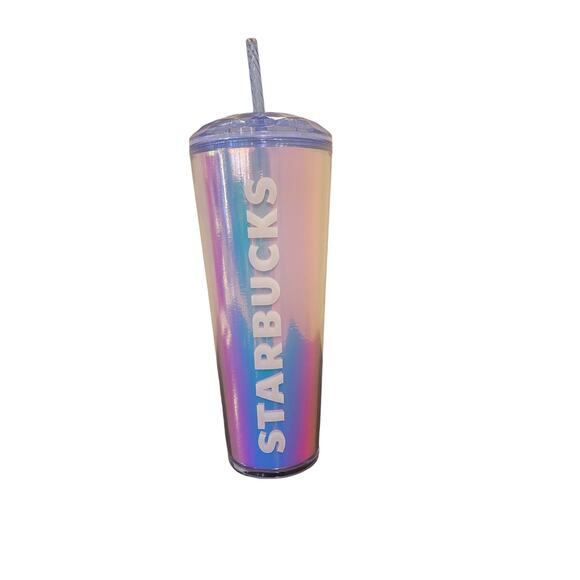Starbucks 2023 Summer IRIDESCENT DICHROIC DOME 24 Oz Venti Cold Cup Tumbler - Picture 1 of 6